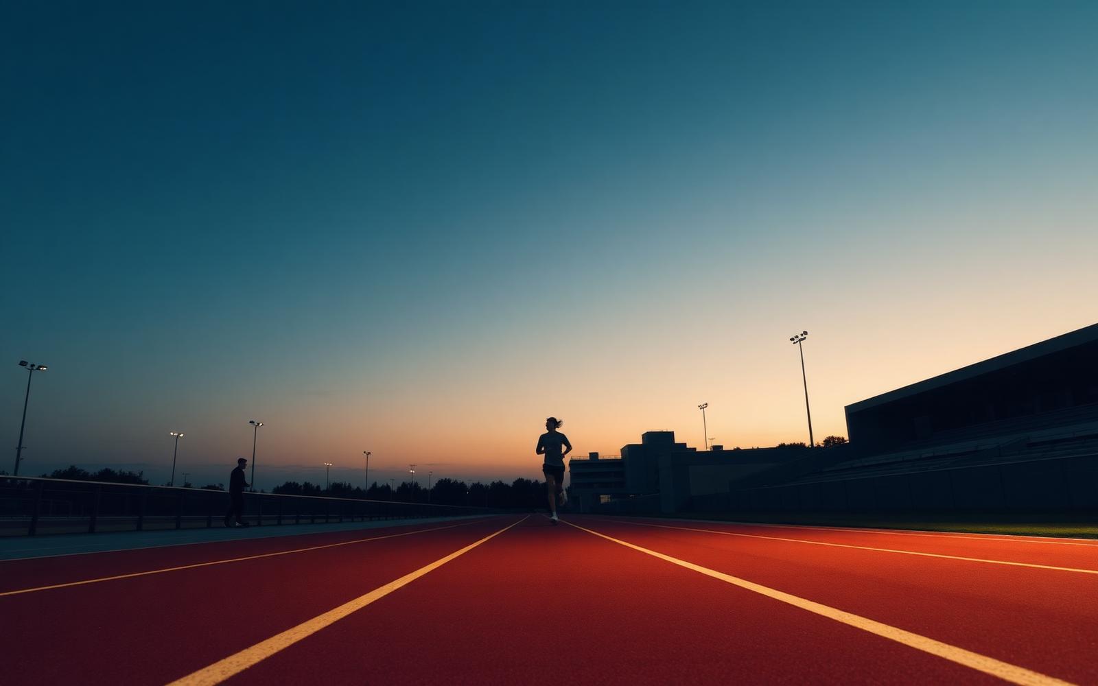 AERØ Run Club ao entardecer